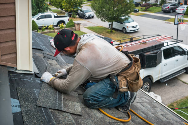 Professional Roofing technician working in Meriden, CT